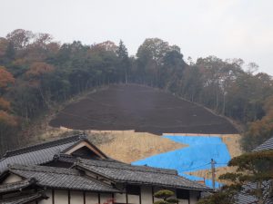 施工事例「防災工事　植生基材吹付工」のサムネイル