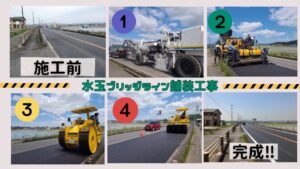 「ある日の現場風景【水玉ブリッジライン舗装編】」のサムネイル
